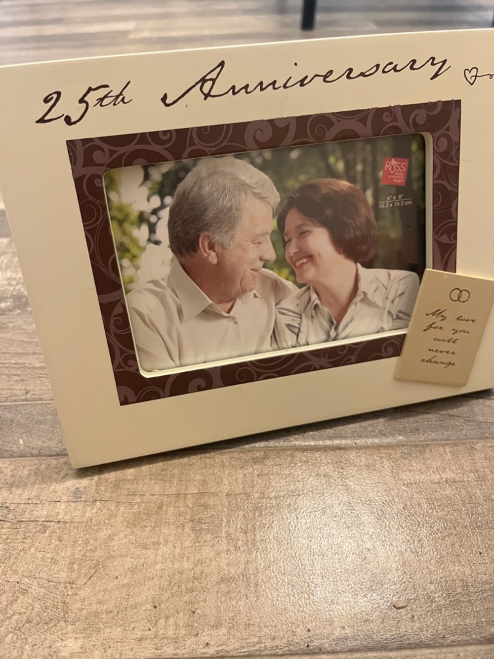 Russ 25th Anniversary Ivory Frame with Brown Accent
